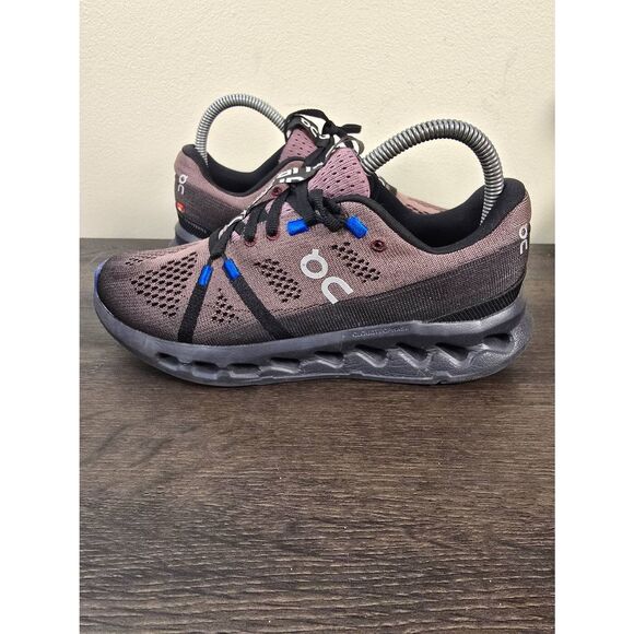 On Cloud Cloudsurfer Black Cobalt Women's Running Shoes Size 7